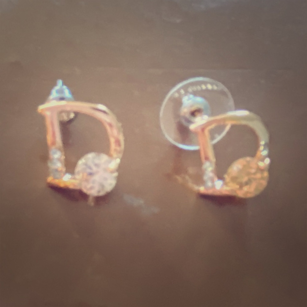 Dior earrings / gold silver
